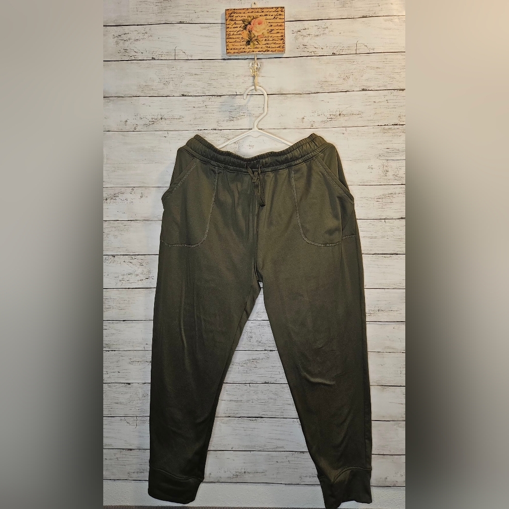 Womens Olive Green Jogger Pants XL Athleisure (New York Laundry Brand)